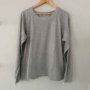 Faherty Mens XL Heather Gray Crew Neck Long‎ Sleeve Pullover Casual Sweatshirt